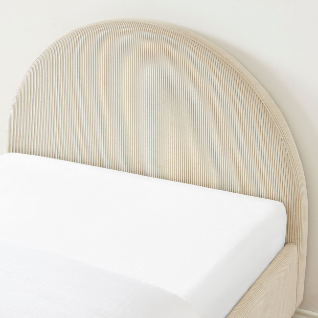 Kiel - Lit en velours côtelé 90x190cm