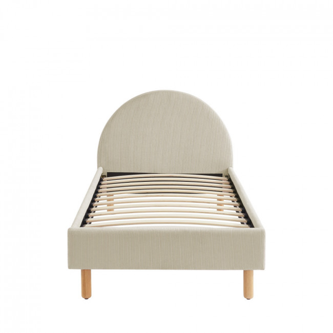 Kiel - Lit en velours côtelé 90x190cm