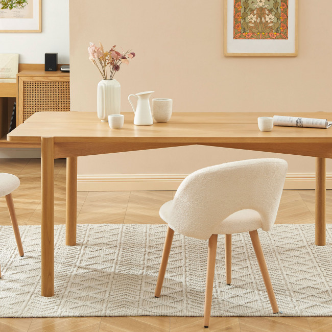 Lorna - Table à manger 8 personnes en bois