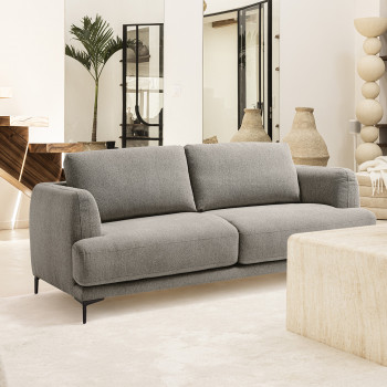 Kinna - Canapé convertible ouverture express 3 places en tissu