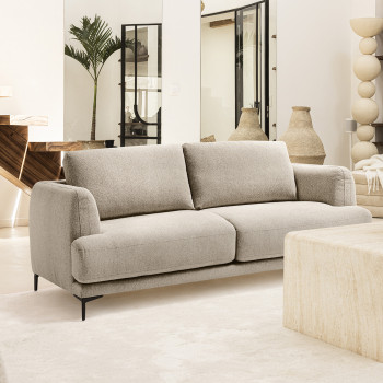 Kinna - Canapé convertible ouverture express 3 places en tissu
