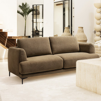 Kinna - Canapé convertible ouverture express 3 places en tissu