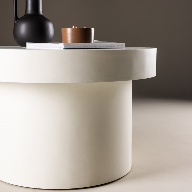 Malung - Table basse ronde en bois ø80cm