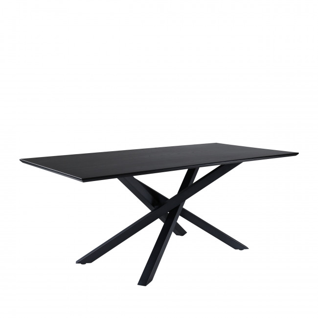 Piazza - Table à manger 8 personnes en bois et métal