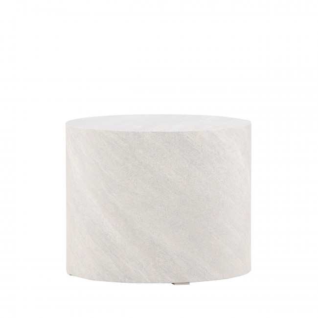 York - Table d'appoint ronde effet marbre ø50cm