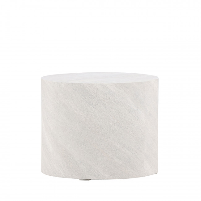 York - Table d'appoint ronde effet marbre ø50cm
