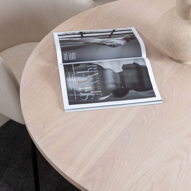 Bianca - Table à manger 4 personnes ronde en bois