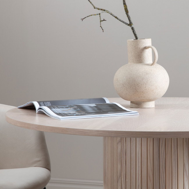 Bianca - Table à manger 4 personnes ronde en bois