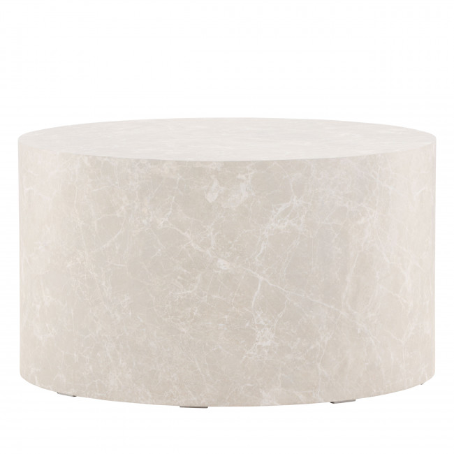 York - Table basse ronde effet marbre ø80cm