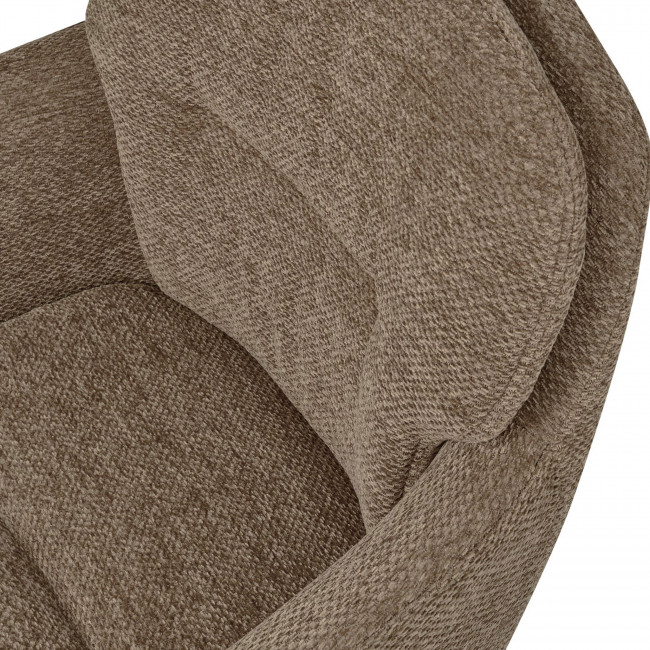 Runa - Lot de 2 fauteuils de table en tissu et métal