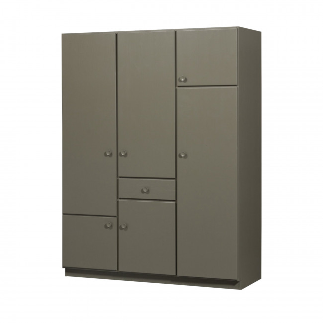 Alfie - Armoire 6 portes 1 tiroir en bois H210cm
