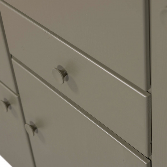 Alfie - Armoire 6 portes 1 tiroir en bois H210cm