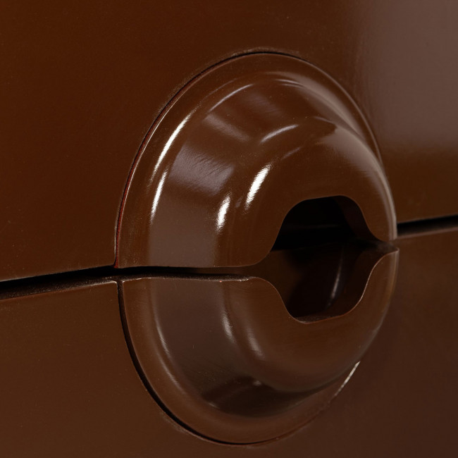 Merge - Petit meuble de rangement 6 tiroirs en bois et métal H120cm