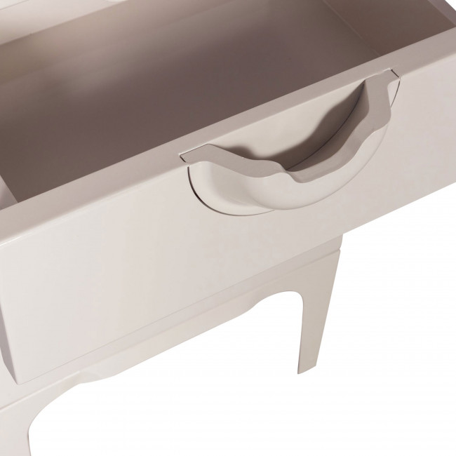 Merge - Petit meuble de rangement 4 tiroirs en bois et métal H89cm