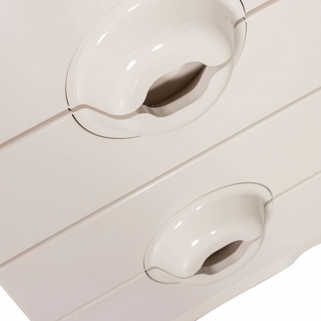 Merge - Petit meuble de rangement 4 tiroirs en bois et métal H89cm