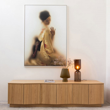 Zuma - Meuble TV 6 portes en bois L200cm