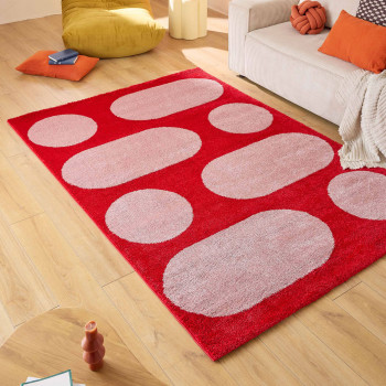 Nova - Tapis vintage à motif rond