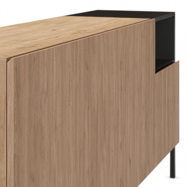 Austin - Buffet 4 portes en bois et métal L180cm