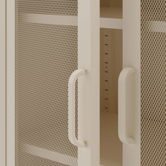 Zio - Vaisselier 2 portes en métal H170cm