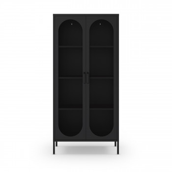 Zio - Vaisselier 2 portes en métal H170cm