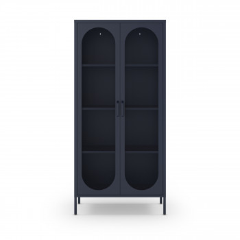 Zio - Vaisselier 2 portes en métal H170cm