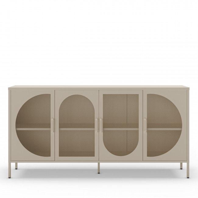Zio - Buffet 4 portes en métal L160cm