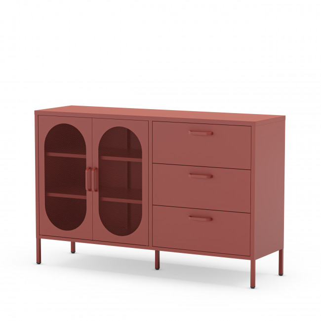 Zio - Buffet 2 portes en métal L140cm