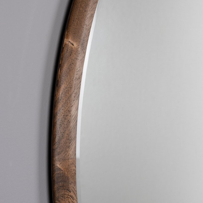 Gale - Miroir rond en bois ø80cm