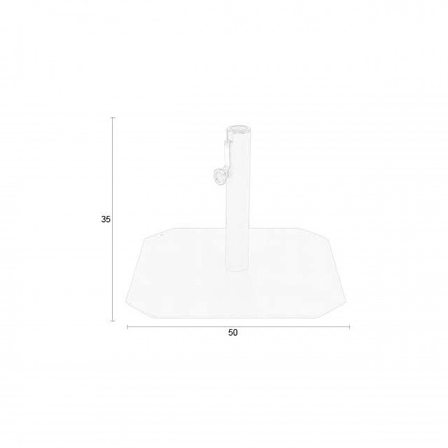 Sunshine - Pied de parasol en métal 