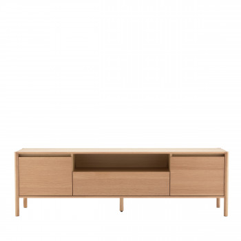 Verade - Meuble TV 2 portes 1 tiroir en bois L180cm