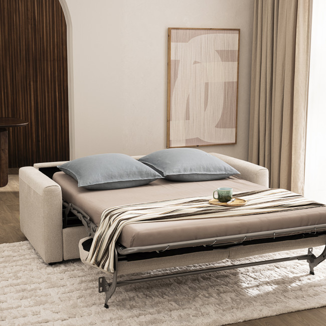Morena - Canapé convertible ouverture express 3 personnes en tissu