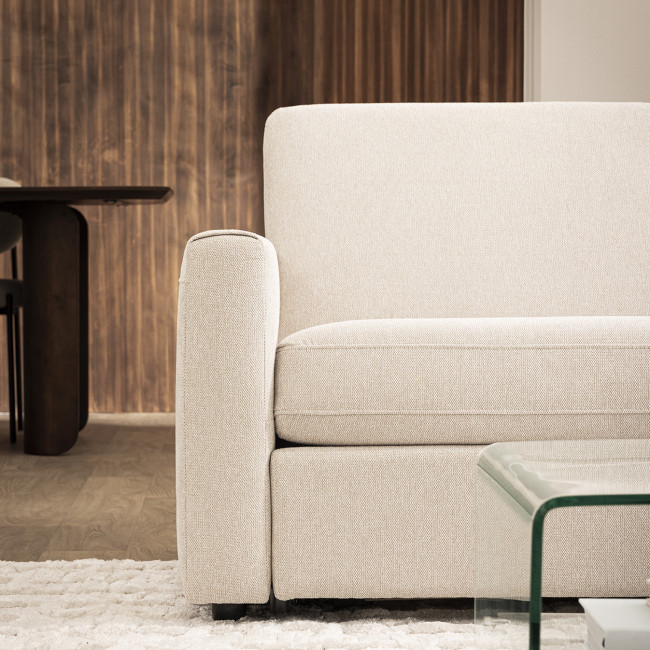 Morena - Canapé convertible ouverture express 3 personnes en tissu