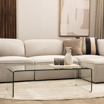 Nido - Table basse en verre L110cm