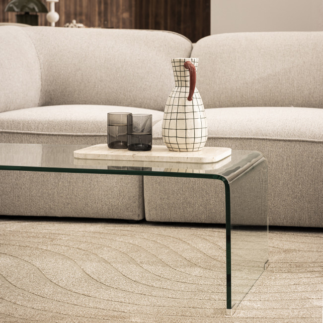 Nido - Table basse en verre L110cm