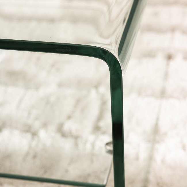 Nido - Table basse double plateaux en verre L110cm