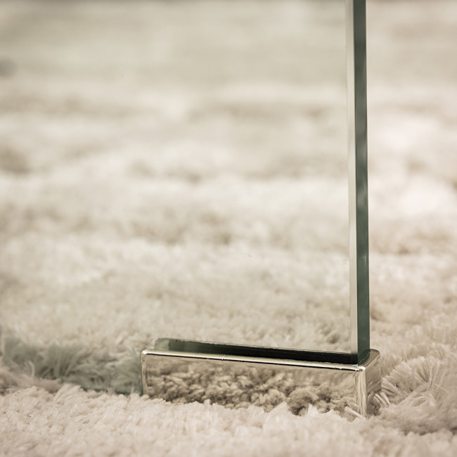 Nido - Table basse double plateaux en verre L110cm