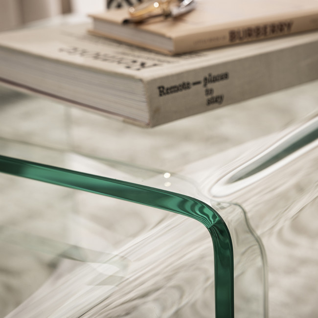 Nido - Lot de 2 tables basses gigognes en verre