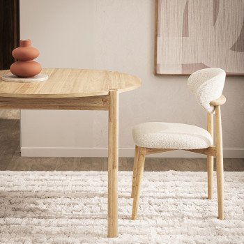 Rena - Table à manger ronde en bois ø100cm