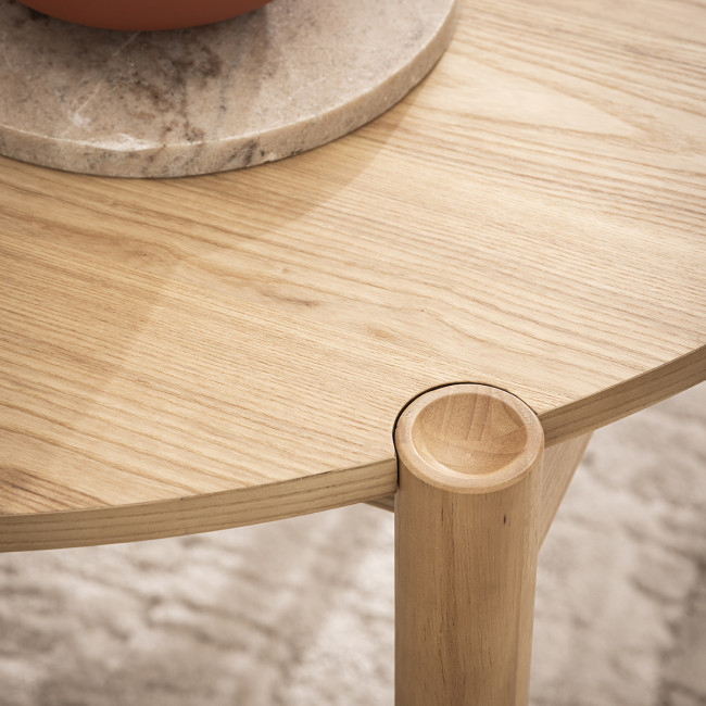 Rena - Table à manger ronde en bois ø100cm