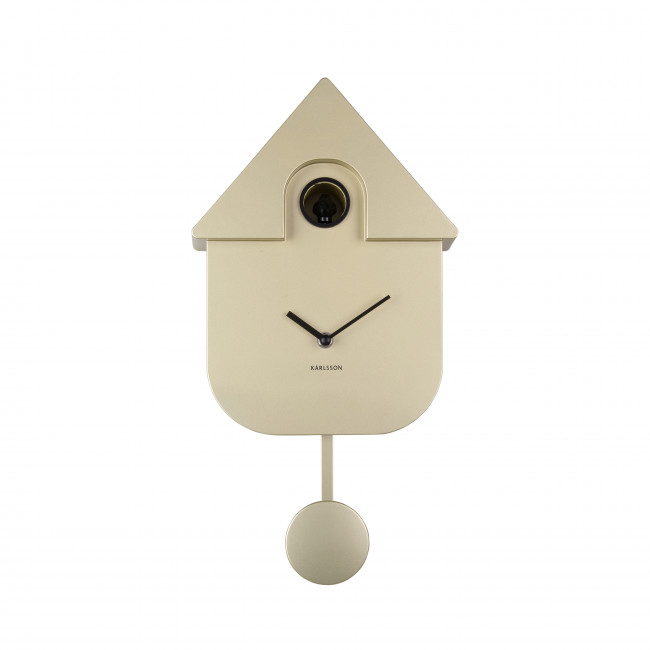Modern Cuckoo - Horloge à pendule finition métallisée