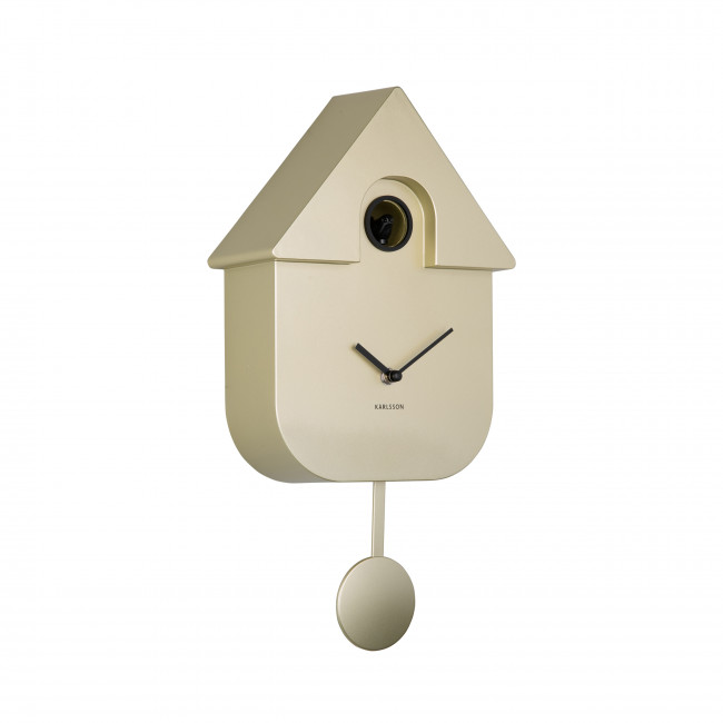 Modern Cuckoo - Horloge à pendule finition métallisée