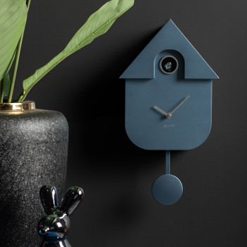Modern Cuckoo - Horloge à pendule finition métallisée