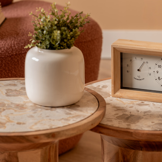 Tubo - Table d'appoint ronde en bois ø40cm