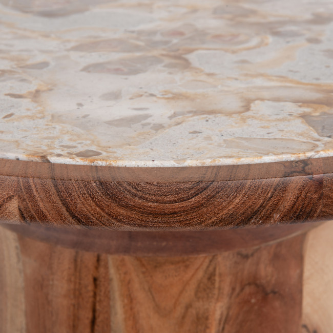 Tubo - Table d'appoint ronde en bois ø40cm