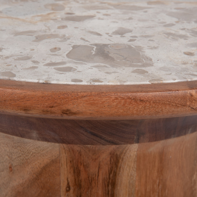 Tubo - Table d'appoint ronde en bois ø45cm