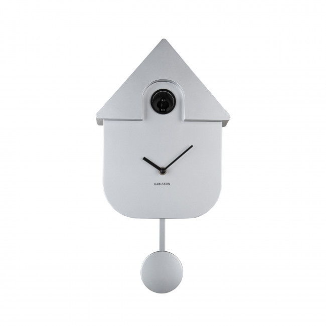 Modern Cuckoo - Horloge à pendule finition métallisée
