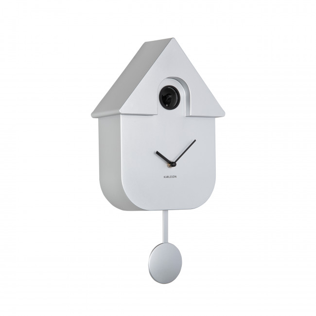 Modern Cuckoo - Horloge à pendule finition métallisée