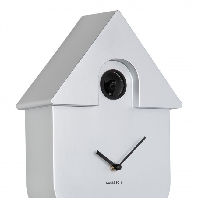 Modern Cuckoo - Horloge à pendule finition métallisée