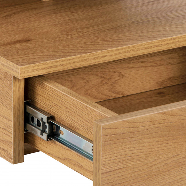 Kamichi - Table de chevet murale 1 niche, 1 tiroir en bois