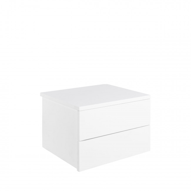 Puerto - Table de chevet murale 2 tiroirs